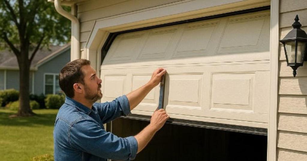 how do you balance a garage door