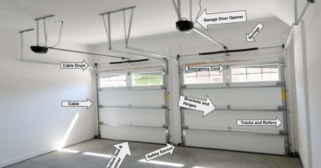 parts of a garage door system